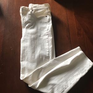 JCrew White/Off White Skinny High Waist Jeans